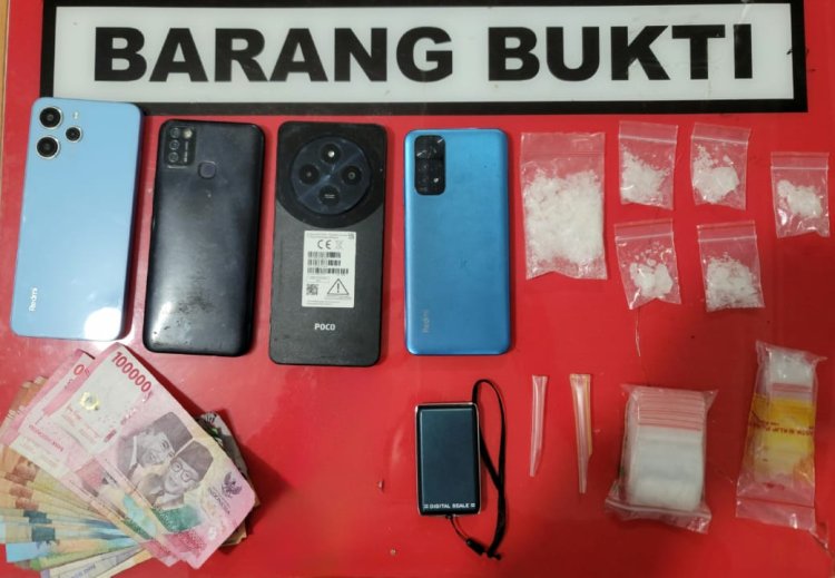 Satresnarkoba Polres Solok Kota Ungkap Kasus Narkotika, Tiga Tersangka dan Barang Bukti Shabu Diamankan