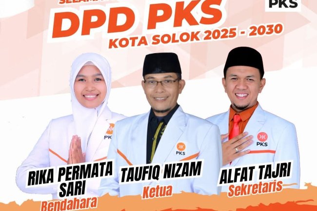 Taufiq Nizam Dipercaya Pimpin DPD PKS Kota Solok Masa Bhakti 2025-2030