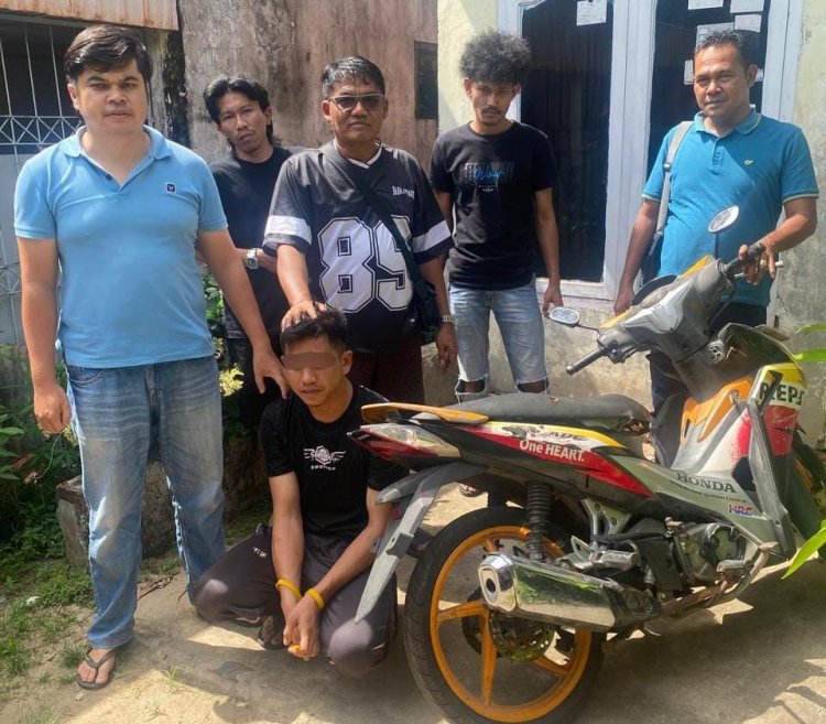 Mencuri Motor di Tanah Datar, Tersangka YS Diringkus Polisi di Jambi