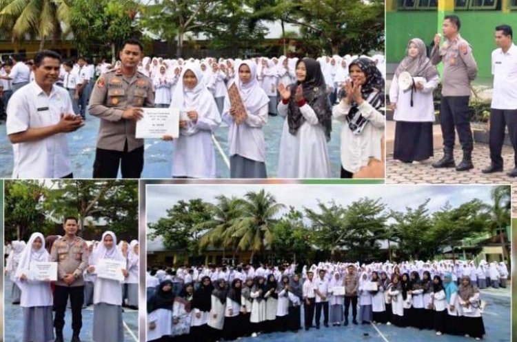 Takjub Terhadap 2 Siswi  Penghafal Alquran di MAN 2 Solok, Kapolsek X Koto Singkarak Berikan Apresiasi