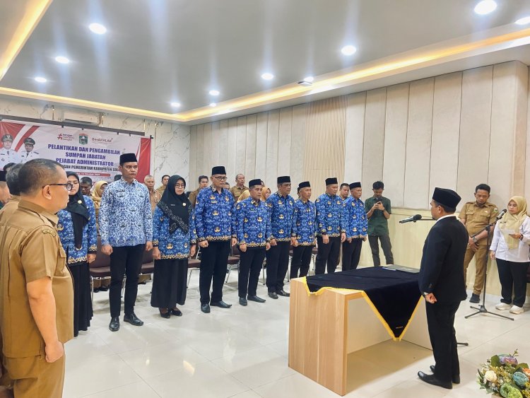 Lantik 9 Pejabat Eselon III, Wabup Candra: Lakukan Lompatan dan Inovasi Untuk Kemajuan Kab Solok