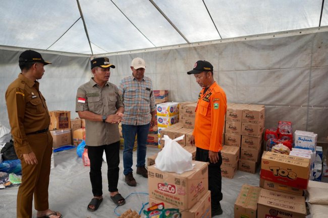 Bupati Solok Cek Kesiapan Gudang Logistik Posko Utama 