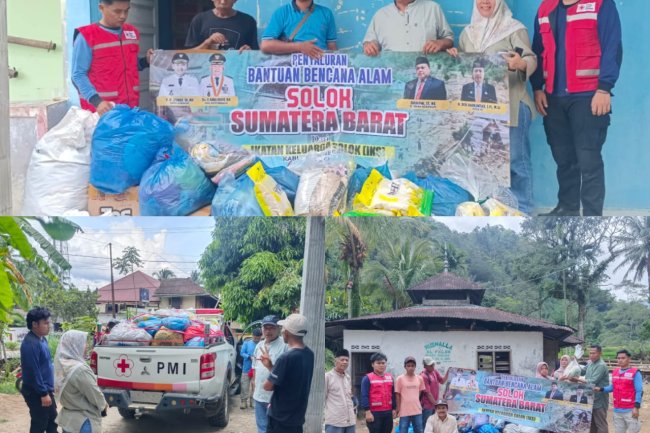 IKS Kabupaten Merangin Jambi Salurkan Bantuan Korban Bencana Banjir Bandang Kabupaten Solok