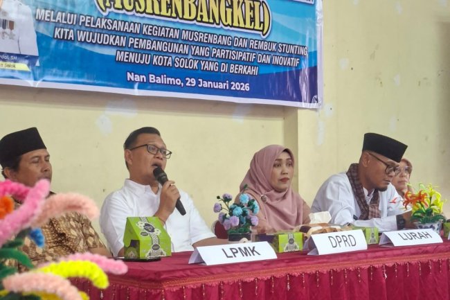 Anggota DPRD Kota Solok, Hendra Saputra Hadiri Musrenbang Kelurahan Nan Balimo