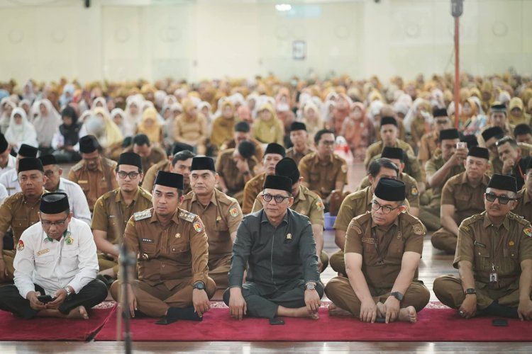 Ketua DPRD Kota Solok, Fauzi Rusli Hadiri Peringatan Isra Mi’raj Dilingkungan Pemko Solok
