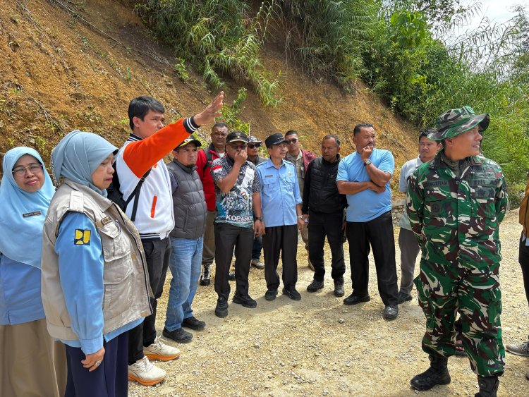 Wabup Solok Tinjau Jalan Terban di Nagari Sariak Alahan Tigo