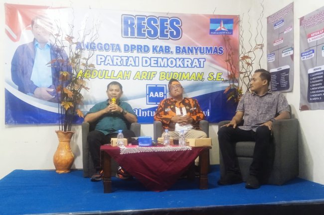 Reses di Kranji, Anggota DPRD Banyumas Abdullah Arif Budiman Serap Aspirasi Banjir Kali Caban