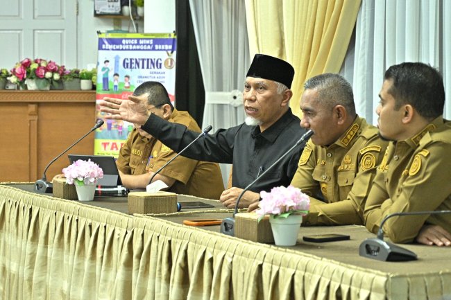 Gelar Rakor Sinkronisasi Bersama Pemkab Lima Puluhkota, Gubernur Sumbar Bahas Berbagai Isu Strategis