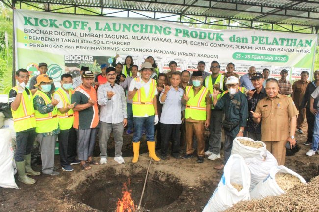 Bupati Yulianto Hadiri Kick-Off Biochar Digital di Pasaman Barat, Dorong Pasar Karbon Nasional