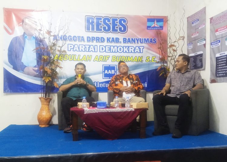 Reses di Kranji, Anggota DPRD Banyumas Abdullah Arif Budiman Serap Aspirasi Banjir Kali Caban