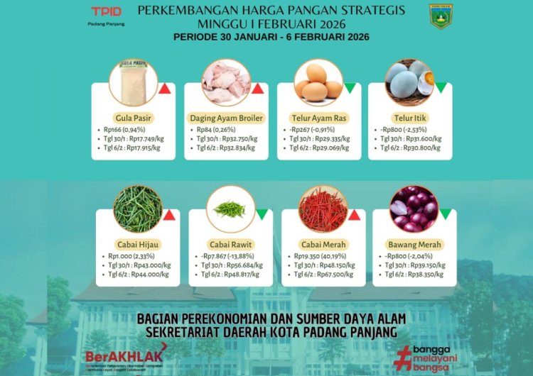 Awal Januari Tercatat 7 Komoditi Turun Harga, Apa Saja Itu