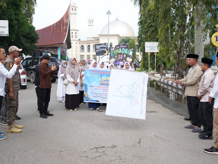 Pemkab Solok Gelar Pawai Ramadhan Dan Wirid Gabungan