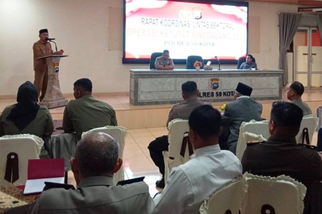 Operasi Ketupat Singgalang 2026 di Kabupaten Lima Puluh Kota Dimatangkan, 105 Personel Polri Disiagakan Amankan Idulfitri