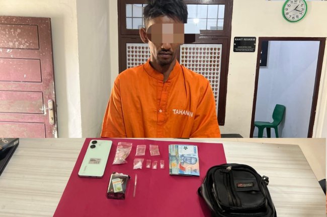 Polisi Tangkap Pengedar Sabu di Kampar, Empat Paket Narkoba Disita dari Kebun Sawit