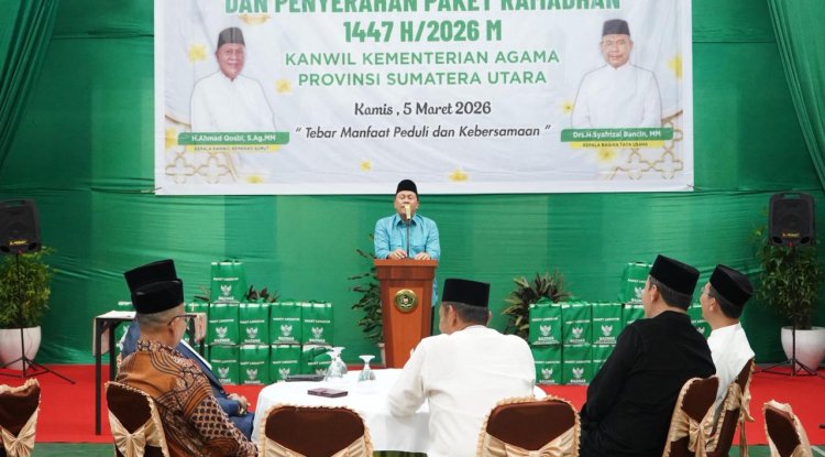Kanwil Kemenag Sumut Salurkan 200 Bantuan Ramadan Pada Momen Buka Puasa Bersama, ASN Sisihkan Zakat Profesi untuk Sesama