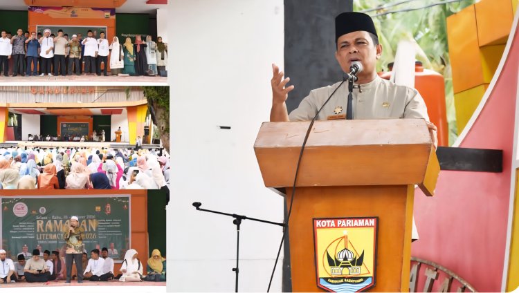 Sekda Pariaman Afrizal Azhar Ajak Pelajar Gemar Membaca dalam Ramadhan Literacy Festival 2026
