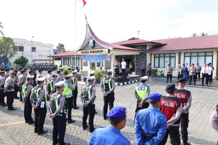 Polres Pariaman Gelar Apel Operasi Ketupat 2026, Pastikan Mudik Idul Fitri 1447 H Aman dan Lancar