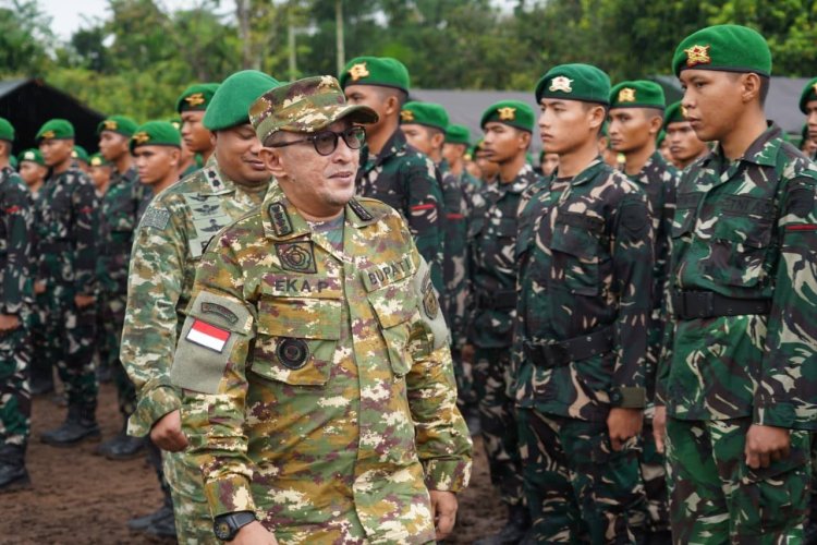 542 Prajurit Yonif TP 951/Pandeka Marapi Disambut di Tanah Datar, Perkuat Pertahanan dan Pembangunan Daerah