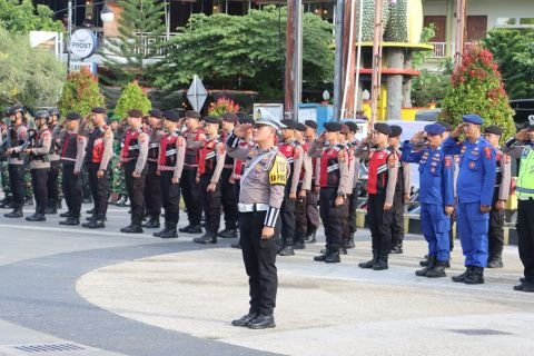 Polres Nias Libatkan TNI dan Instansi Terkait pada Pengamanan Idul Fitri 2026