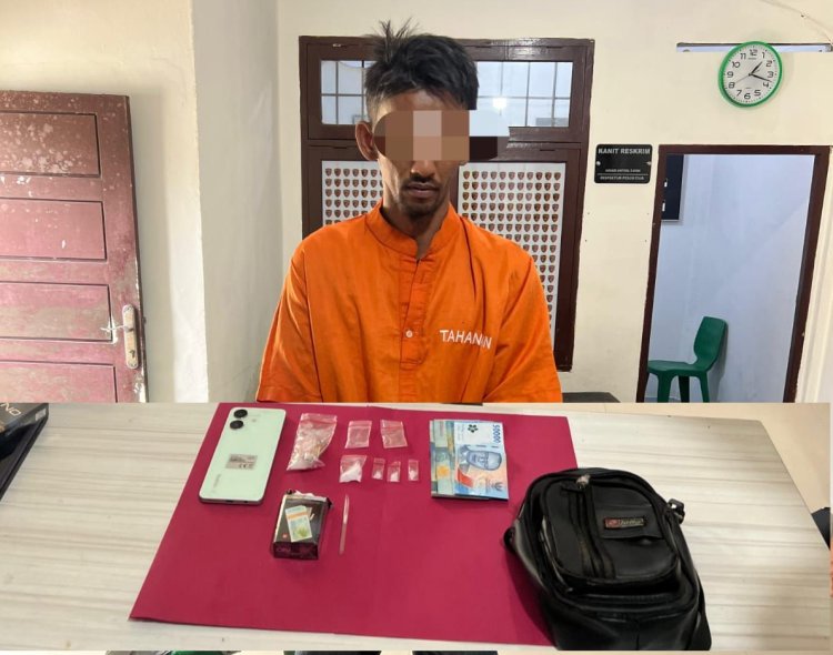 Polisi Tangkap Pengedar Sabu di Kampar, Empat Paket Narkoba Disita dari Kebun Sawit