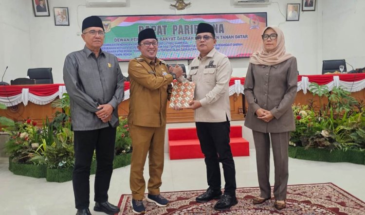 DPRD Tanah Datar Sampaikan Pandangan Terhadap 3 Ranperda, Fraksi Soroti Optimalisasi PAD hingga Kawasan Tanpa Rokok
