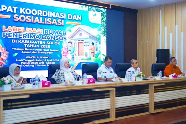 14.518 Rumah Penerima Bansos Kabupaten Solok Bakal Di Labelisasi.