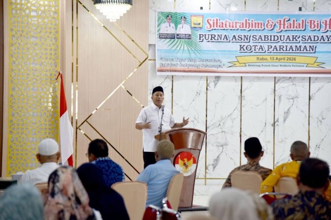 Wakil Wali Kota Pariaman Buka Halal Bihalal Purna ASN, Mulyadi: Kami Butuh Masukan untuk Pemerintahan Lebih Baik