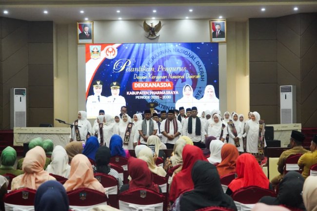 Pemkab Dharmasraya Perkuat UMKM, Pengurus Dekranasda 2025–2030 Resmi Dilantik