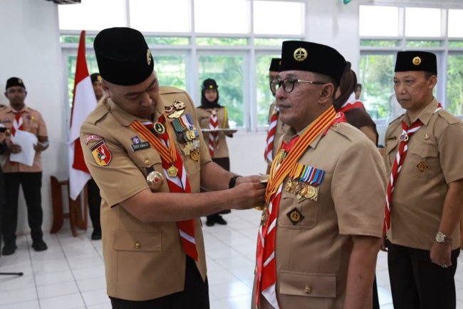 Audy Joinaldi Lantik Eka Putra Jadi Ketua Mabicab Pramuka Tanah Datar Periode 2026-2031