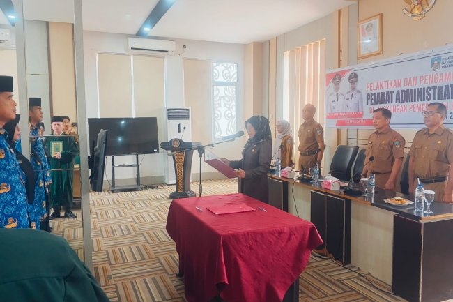 Wabup Dharmasraya Lantik Pejabat Baru, Tekankan Integritas dan Pelayanan Publik