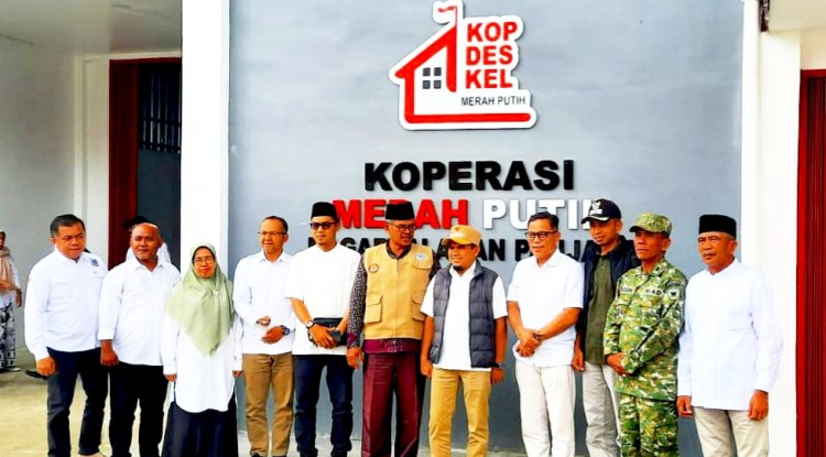 Launching Nasional 1.061 Gerai Koperasi Desa Merah Putih. Wabup Candra: Dapat Memperkuat Ekonomi Masyarakat Nagari