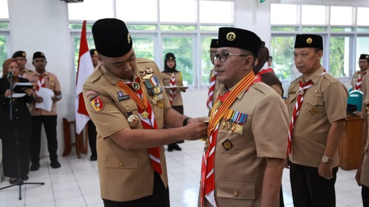 Audy Joinaldi Lantik Eka Putra Jadi Ketua Mabicab Pramuka Tanah Datar Periode 2026-2031