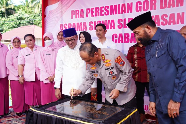 Tingkatkan Fasilitas SLB Kemala Bhayangkari Tanah Datar, Kapolda Sumbar Resmikan GOR dan Bangun Asrama Baru