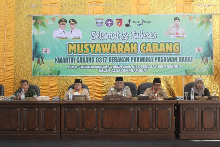 Muscab Kwarcab Pasaman Barat 2026: Bupati Yulianto Dorong Pramuka Jadi Benteng Karakter Generasi Muda