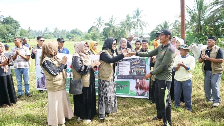 Gandeng Indo Jalito Peduli, LKKS Payakumbuh Bagikan Daging Kurban untuk Warga Kurang Mampu
