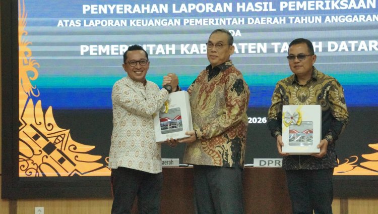 Pertama di Sumbar, Opini WTP 14 Kali Berturut-turut dari BPK RI Diraih Kabupaten Tanah Datar 