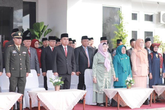 Khidmat! Wali Kota Solok Ikuti Upacara Hari Lahir Pancasila 2026 di Balai Kota