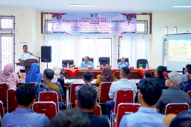 Pemkab Solok Lakukan Bimtek Panitia Pemilihan Walinagari Serentak Tahun 2026