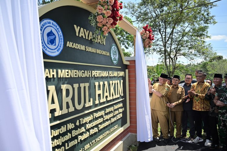 Adopsi Tradisi Surau Minangkabau, Gubernur Mahyeldi Resmikan SMP Islam Darul Hakim Lima Puluh Kota
